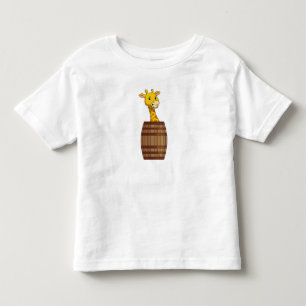 Giraffe mit Barrel Kleinkind T-shirt