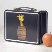 Giraffe mit Barrel Metall Brotdose (Beispiel)