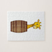 Giraffe mit Barrel Puzzle (Horizontal)