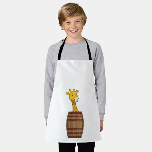 Giraffe mit Barrel Schürze (Getragen)