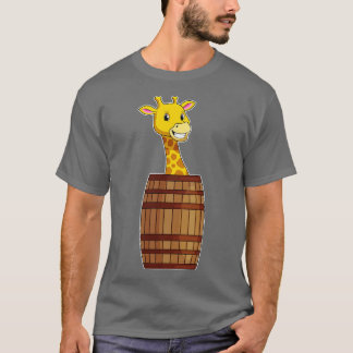 Giraffe mit Barrel T-Shirt