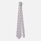 Giraffe mit Brille bläst rosa Kaugummi Krawatte (Vorderseite)