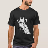 Giraffe mit Brille T-Shirt (Vorderseite)