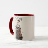 Giraffe mit Cello Tasse (Vorderseite Links)