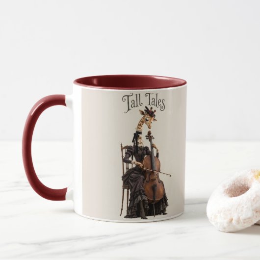 Giraffe mit Cello Tasse (Mit Donut)