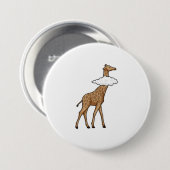 Giraffe mit Cloud Button (Vorne & Hinten)