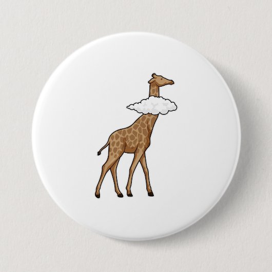 Giraffe mit Cloud Button (Vorderseite)