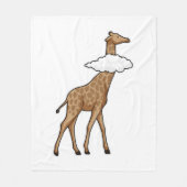 Giraffe mit Cloud Fleecedecke (Vorderseite)