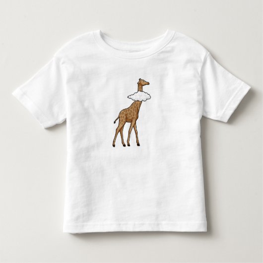 Giraffe mit Cloud Kleinkind T-shirt (Vorderseite)