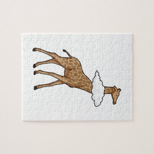 Giraffe mit Cloud Puzzle (Horizontal)