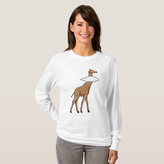 Giraffe mit Cloud T-Shirt (Vorne ganz)