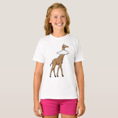 Giraffe mit Cloud T-Shirt (Vorne ganz)