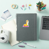 Giraffe mit Coconut Aufkleber (iPad Hülle)