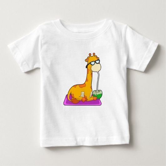 Giraffe mit Coconut Baby T-shirt (Vorderseite)