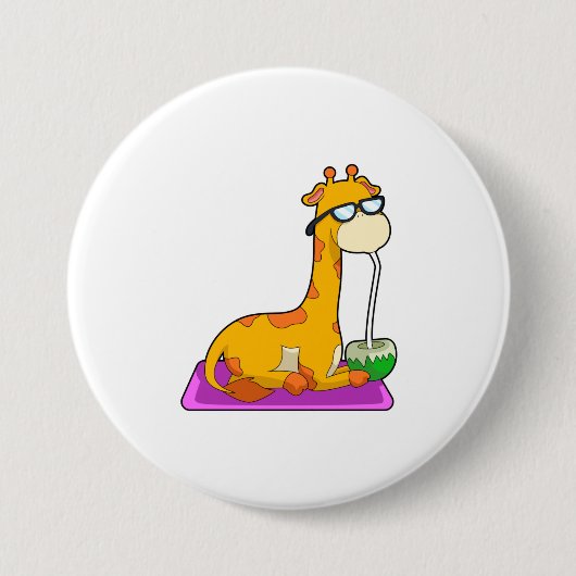 Giraffe mit Coconut Button (Vorderseite)