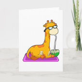 Giraffe mit Coconut Karte (Vorderseite)