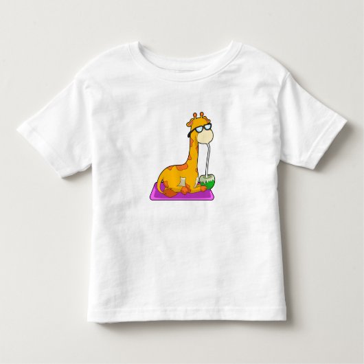 Giraffe mit Coconut Kleinkind T-shirt (Vorderseite)