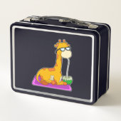 Giraffe mit Coconut Metall Brotdose (Rückseite)