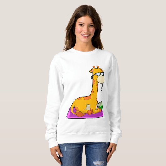 Giraffe mit Coconut Sweatshirt (Vorne ganz)
