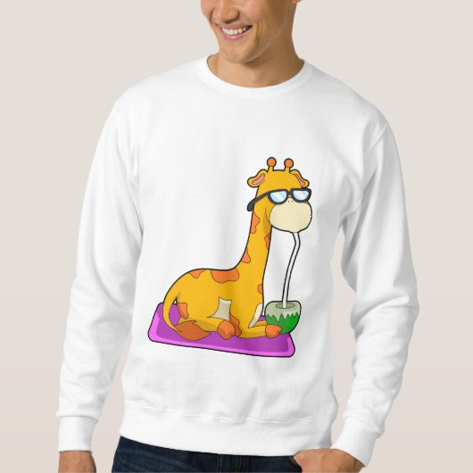 Giraffe mit Coconut Sweatshirt (Vorderseite)