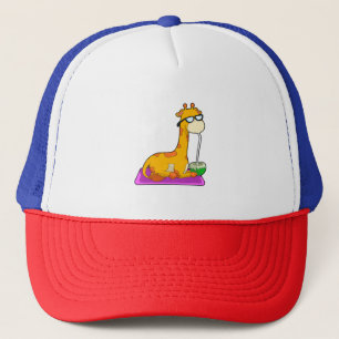 Giraffe mit Coconut Truckerkappe
