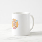 Giraffe mit Cupcake Kaffeetasse (VorderseiteRechts)