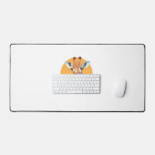 Giraffe mit Cupcake Schreibtischunterlage (Tastatur & Maus)