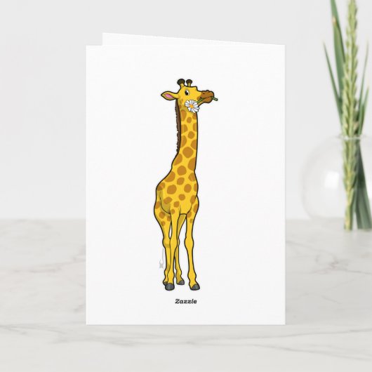 Giraffe mit Daisy Karte (Rückseite)