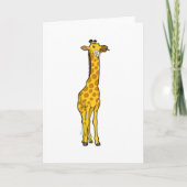 Giraffe mit Daisy Karte (Vorderseite)
