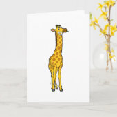 Giraffe mit Daisy Karte (Gelbe Blume)