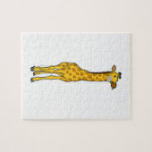 Giraffe mit Daisy Puzzle (Horizontal)
