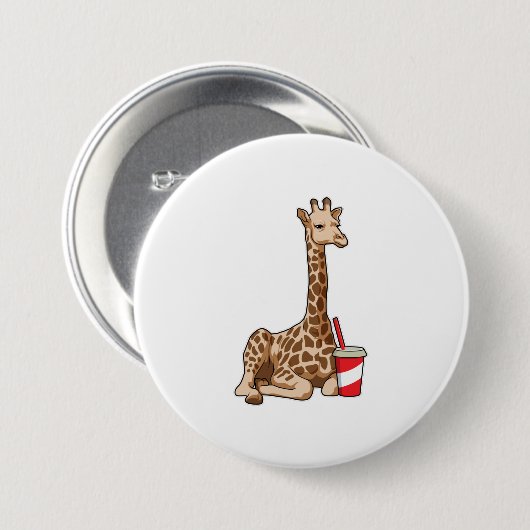 Giraffe mit Drink Button (Vorne & Hinten)