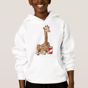 Giraffe mit Drink Hoodie