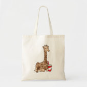 Giraffe mit Drink Tragetasche (Vorne)