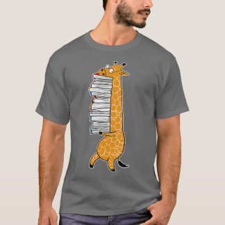 Giraffe mit einem Stapel von Büchern Telefonfälle T-Shirt