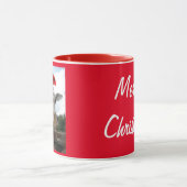Giraffe mit einem Weihnachtshut Tasse (Zentrum)