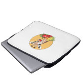 Giraffe mit Fruit Illustration Fun Vibes Laptopschutzhülle (Vorne Knopf)