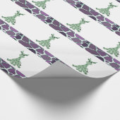 Giraffe mit Giraffe Pelz drucken Geschenkpapier (Ecke)