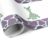 Giraffe mit Giraffe Pelz drucken Geschenkpapier (Rolleneckpunkt)