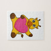 Giraffe mit Herz Puzzle (Horizontal)
