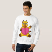 Giraffe mit Herz Sweatshirt (Vorne ganz)