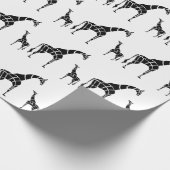 Giraffe mit Kalb Geschenkpapier (Ecke)