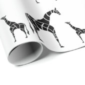Giraffe mit Kalb Geschenkpapier (Rolleneckpunkt)
