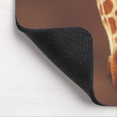 Giraffe mit Kalb (Giraffa camelopardalis) Mousepad (Ecke)