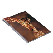 Giraffe mit Kalb (Giraffa camelopardalis) Notizblock (Rechte Seite)