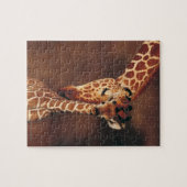 Giraffe mit Kalb (Giraffa camelopardalis) Puzzle (Horizontal)