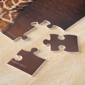 Giraffe mit Kalb (Giraffa camelopardalis) Puzzle (Seite)