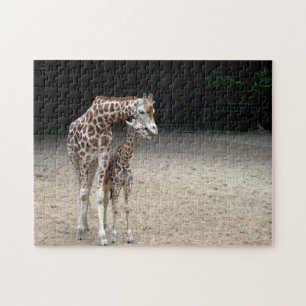 Giraffe mit Kind Puzzle