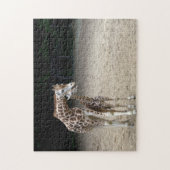 Giraffe mit Kind Puzzle (Vertikal)