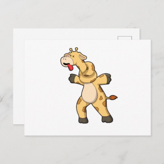 Giraffe mit Knot in Neck Postkarte (Vorne/Hinten)